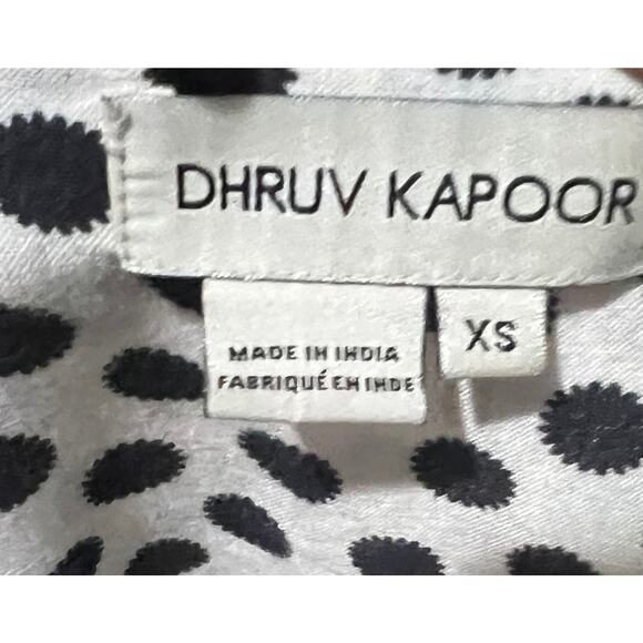 Anthropologie Dhruv Kapoor Mirabel Floral Tiered Dress Linen Blend Womens Sz XS - Picture 10 of 11